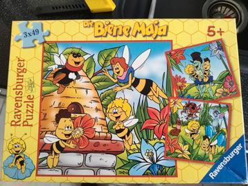 Ravensburger puzzel 3x 49 stukjes Maja de bij beschikbaar voor biedingen