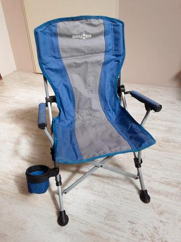 Brunner campingstoel kind, stoeltje blauw grijs beschikbaar voor biedingen