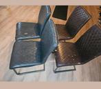 Gratis 4 Pronto Eetkamerstoelen, Ophalen, Gebruikt, Zwart, Metaal