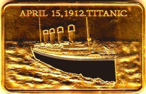 TITANIC  APRIL  15, 1912., Postzegels en Munten, Penningen en Medailles, Overige materialen, Verzenden