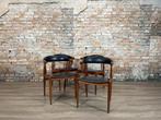 Broderna Andersen Vintage Chairs set bij TheReSales, Huis en Inrichting, Zwart, Hout, Ophalen of Verzenden, Zo goed als nieuw