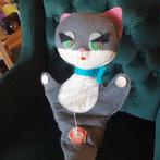 Kat poes handpop vintage Tsjechisch vilten poppenkastpop, Gebruikt, -, Ophalen of Verzenden, Tsjechie