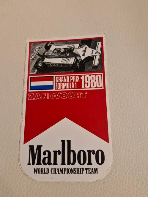 1819 Marlboro F1 1980 Zandvoort Sticker, Verzamelen, Automerken, Motoren en Formule 1, Gebruikt, Formule 1, Ophalen of Verzenden