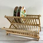 Vintage houten afdruiprek inklapbaar, Ophalen of Verzenden, Zo goed als nieuw