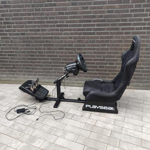 PS SEAT (zwrt Alcantara)met stuur en gaspendaal, Spelcomputers en Games, Spelcomputers | Overige Accessoires, Gebruikt, Ophalen