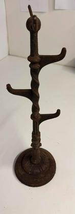 Antieke gietijzeren hoeden standaard handschoenen etalage, Antiek en Kunst, Ophalen of Verzenden