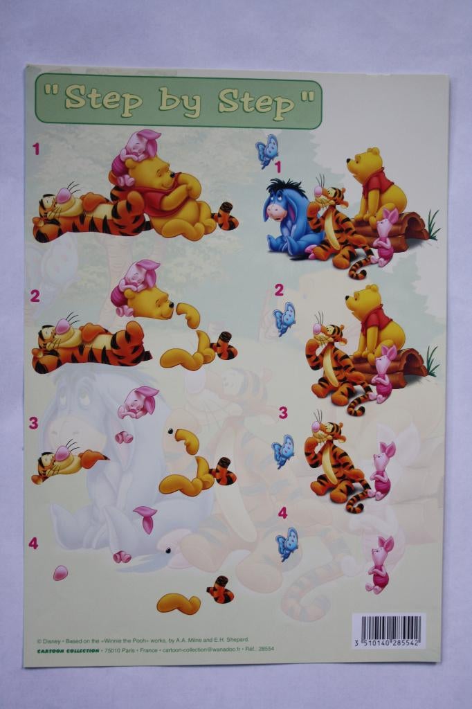 2 stuks knipvellen step by step 7266, Hobby en Vrije tijd, Kaarten | Zelf maken, Verzenden, Nieuw, Kind, Knipvel