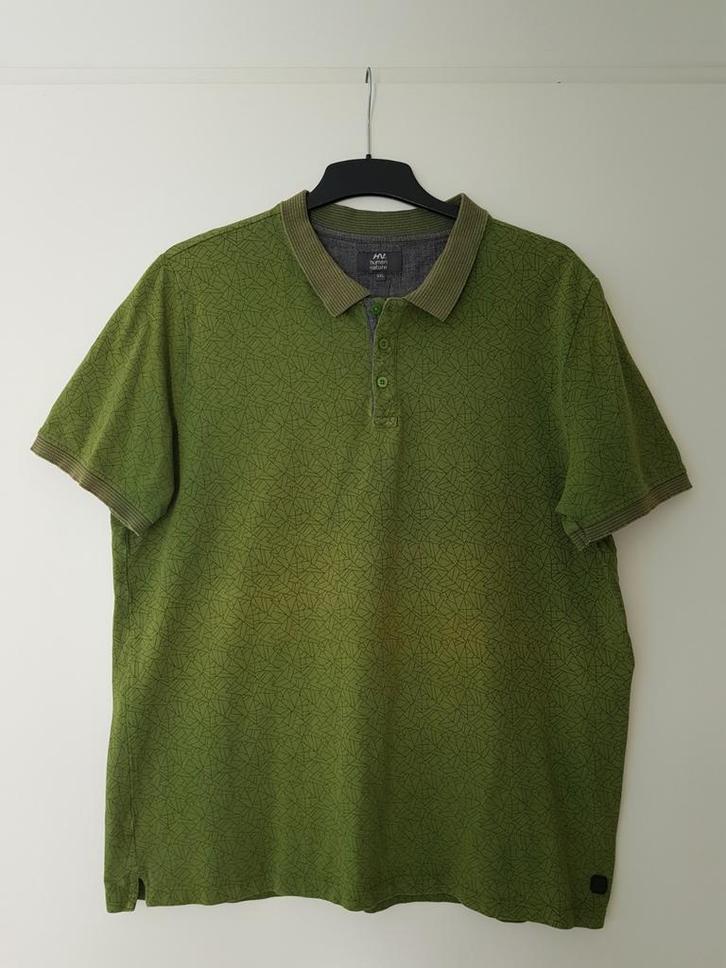 Poloshirt heren -- maat XXXL / 3XL -- Human Nature / ANWB, Kleding | Heren, Polo's, Gedragen, Overige maten, Groen, Ophalen of Verzenden