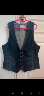 Denim gilet maat 44, Ophalen of Verzenden, Zo goed als nieuw, Maat 42/44 (L), Blauw