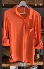 Zoso travelstof lange mouw blouse, Oranje, Ophalen of Verzenden, Zo goed als nieuw, Maat 46/48 (XL) of groter