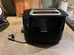 Philips Daily HD2581/90 - Broodrooster - Zwart, Witgoed en Apparatuur, Broodroosters, Ophalen of Verzenden, Gebruikt, Uitneembare kruimellade