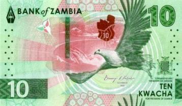 Zambia bankbiljet 10 Kwacha 2024 Eagle (visarend) UNC beschikbaar voor biedingen