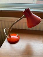 Vintage bureau/ tafellamp, oranje, met nieuwe stekker, Huis en Inrichting, Lampen | Tafellampen, Minder dan 50 cm, Gebruikt, Ophalen of Verzenden
