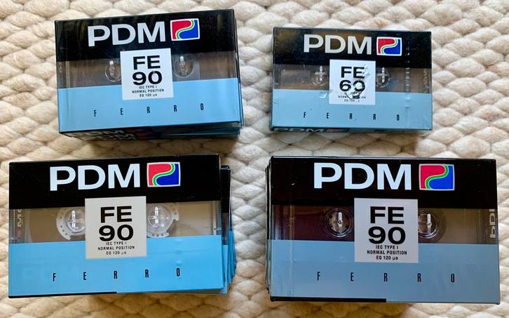 NOS PDM Ferro FE 90 60 cassettebandjes NIEUW cassettes tapes, Cd's en Dvd's, Cassettebandjes, Nieuw in verpakking, Onbespeeld