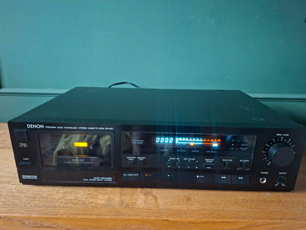 Denon cassettedeck dr-m20, Audio, Tv en Foto, Cassettedecks, Ophalen of Verzenden, Enkel, Denon, Tiptoetsen