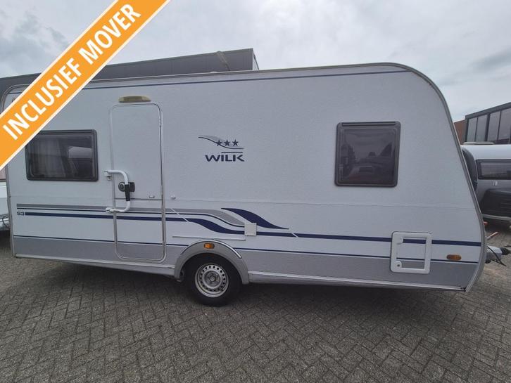 Wilk S3 450 HTD 2007 Truma mover,hordeur 9950,-, Caravans en Kamperen, Caravans, Particulier, 1000 - 1250 kg, Rondzit, Wilk, Frans bed