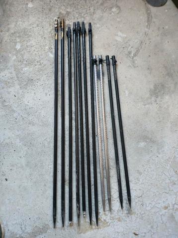 11 x Fox bankstick lang stormpoles euro beschikbaar voor biedingen