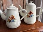 2 oude emaille koffiepotten. Een koop !, Antiek en Kunst, Antiek | Emaille, Ophalen of Verzenden