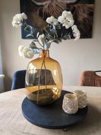 Grote mooie goud / bruine galzen vaas, Huis en Inrichting, Ophalen, Zo goed als nieuw