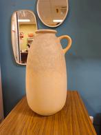 Vintage West Germany Vloervaas Oorvaas Beige, Huis en Inrichting, Woonaccessoires | Vazen, Ophalen, Overige kleuren, Aardewerk of Porselein