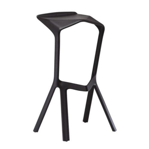 Miura barkruk/ vergaderkruk – Zwart – Gebruikt, Huis en Inrichting, Barkrukken, Gebruikt, 60 tot 90 cm, Kunststof, 1 kruk, Ophalen of Verzenden
