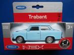 Trabant + 601 + blauw + metaal + deuren kunnen open + welly, Nieuw, Welly, Ophalen of Verzenden, Auto