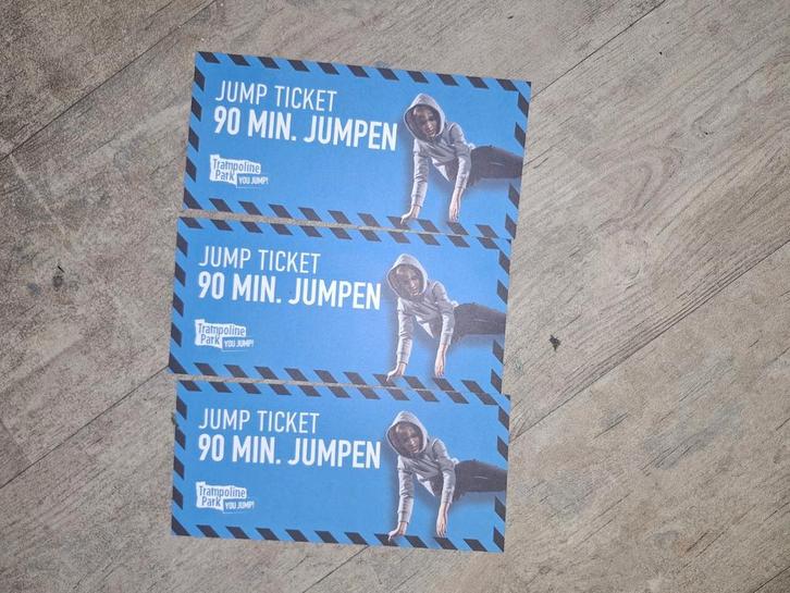 Jump xl tickets (you jump), Tickets en Kaartjes, Overige Tickets en Kaartjes, Drie personen of meer