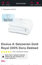 Dixxius 240x220 4 seizoenen 100% dons dekbed  nieuw, Nieuw, Deken of Dekbed, Ophalen of Verzenden, Wit