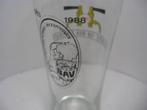 Glas Alliantie van bier tapperijen met opdruk BAV 1983 -1988, Overige merken, Glas of Glazen, Ophalen of Verzenden, Zo goed als nieuw