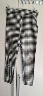 Zara viscose zwart-witte stretchbroek mt XL - 42, Ophalen of Verzenden, Zo goed als nieuw, Zwart