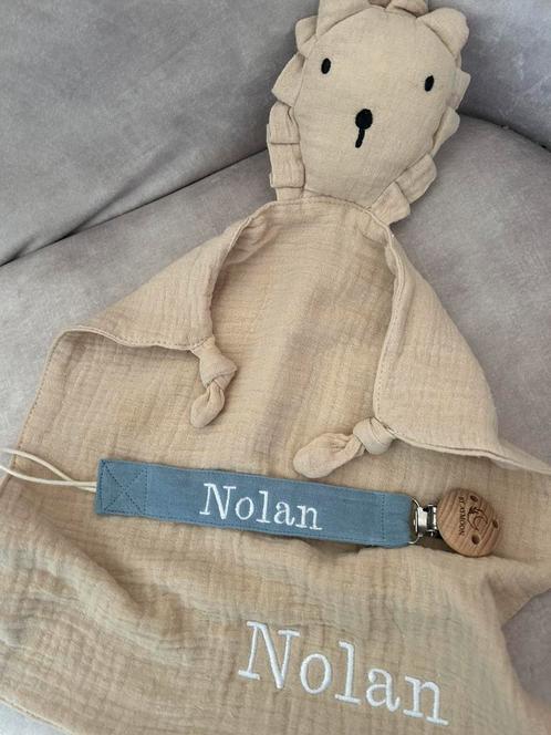 Knuffeldoekjes met speenkoord, gepersonaliseerd, Kinderen en Baby's, Kraamcadeaus en Geboorteborden, Nieuw, Ophalen of Verzenden