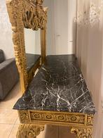 Antieke Egyptische Spiegel met Marmeren Tafel, Ophalen, Rechthoekig, 100 tot 150 cm, 150 tot 200 cm