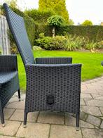Tuinstoelen 4 stuks - Standenstoel Skive zwart Jutlandia, Tuin en Terras, Ophalen, Zo goed als nieuw