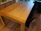 Eiken houten tafel, 50 tot 100 cm, Gebruikt, Rechthoekig, Ophalen of Verzenden