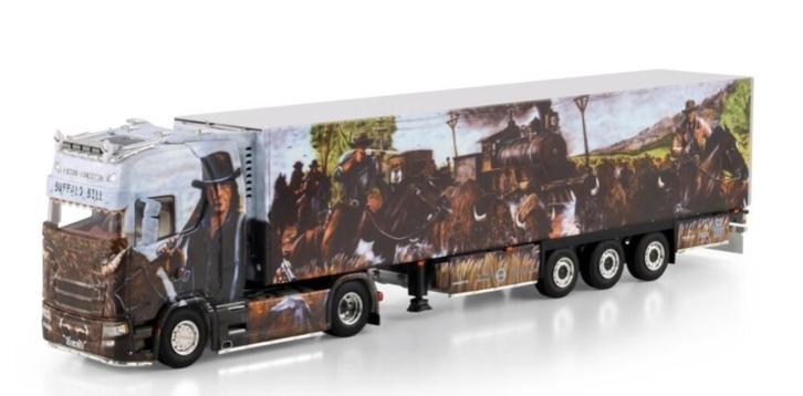 WSI SCANIA S HIGHLINE + KOELTRAILER - HEIDE LOGISTIK, Hobby en Vrije tijd, Modelauto's | 1:50, Nieuw, Bus of Vrachtwagen, Wsi