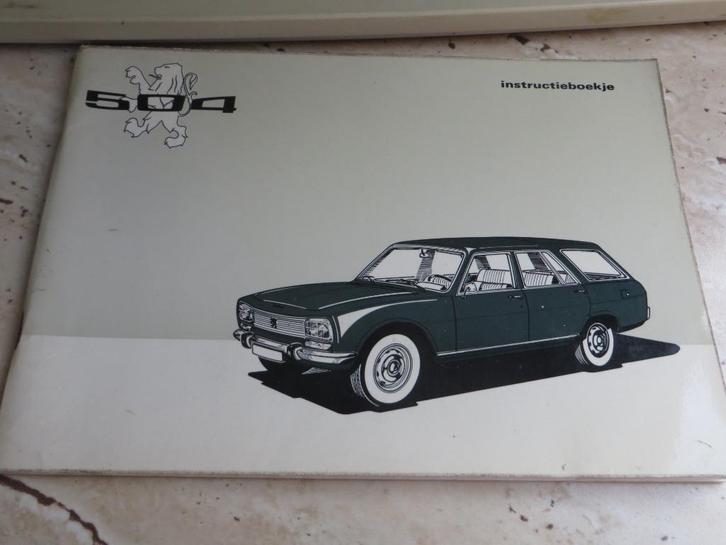 Instructieboek Peugeot 504 Break, 504 familiale 9-1971 mooi, Auto diversen, Handleidingen en Instructieboekjes, Ophalen of Verzenden