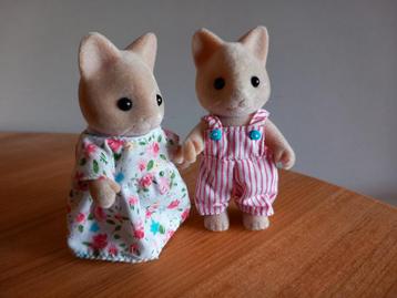 Sylvanian families vintage katten/vader/moeder beschikbaar voor biedingen
