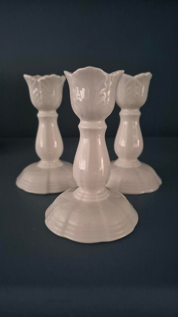 Villeroy & Boch Manoir Kandelaars - Klassiek Tulp Design, Antiek en Kunst, Antiek | Kandelaars, Keramiek of Aardewerk, Ophalen of Verzenden