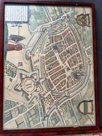 Groningen  kaarten 1575-1666 reproductie rond 1900, Antiek en Kunst, Antiek | Schoolplaten, Ophalen of Verzenden, Aardrijkskunde