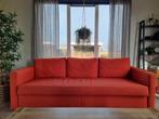 Ikea (slaap) bank oranje/rood, Huis en Inrichting, 100 tot 125 cm, Rechte bank, Gebruikt, Stof