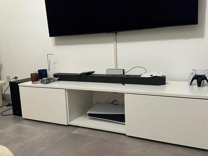 Gratis ophalen!! Hoogglans wit TV meubel, Huis en Inrichting, Kasten | Televisiemeubels, Zo goed als nieuw, Minder dan 100 cm