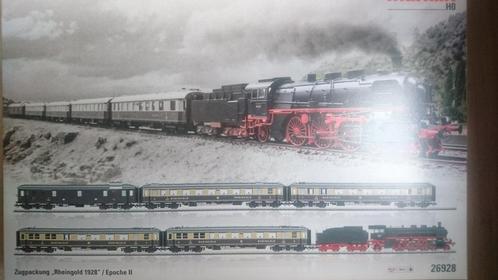 Marklin - Treinset Rheingold MfxPlus+Geluid+Rook+Cert 26928, Hobby en Vrije tijd, Modeltreinen | H0, Zo goed als nieuw, Treinset