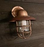 Mooie kwaliteit buitenlamp messing met rood koper 21 x 29 cm, Ophalen, Netvoeding, 50 tot 250 watt, Wandlamp