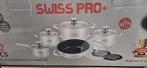 12 delig pannen set Swiss pro+ NIEUW, Huis en Inrichting, Keuken | Potten en Pannen, Nieuw, Pannenset, Ophalen of Verzenden, Rvs