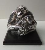 Orang Oetan Aap met Jong - WWF Verzilverd Dieren Beeldje, Ophalen of Verzenden, Zo goed als nieuw, Wild dier, Beeldje of Figuurtje