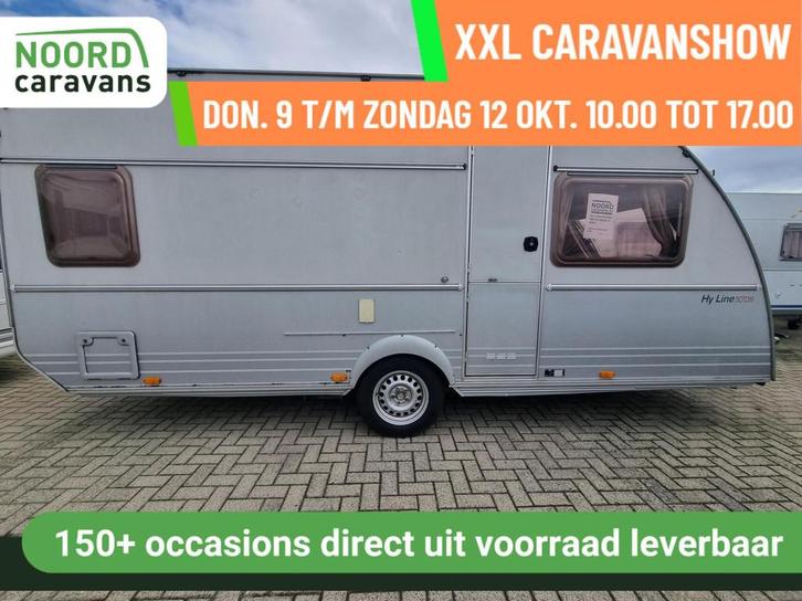 KIP HY LINE 50 HYB LEVELSYSTEEM + VOORTENT + VLOERVERWARMING, Caravans en Kamperen, Caravans, Bedrijf, tot en met 4, 1250 - 1500 kg