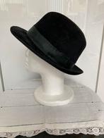 Zwart fluwelen Fedora hoed, Kleding | Heren, Hoeden en Petten, Ophalen of Verzenden, Gedragen, Hoed
