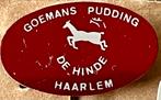 Goemans Pudding De Hinde Haarlem Speldje, Verzamelen, Speldjes, Pins en Buttons, Ophalen of Verzenden, Gebruikt, Dier of Natuur