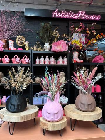 Labubu vaas 3d & droogbloemen beschikbaar voor biedingen
