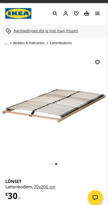 Jysk bed met opberglades en lattenbodem - afbeelding 3